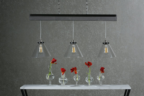 David Hunt Aspen 3 Light Bar Pendant Silver Birch Effect – from Amos Lighting + Home