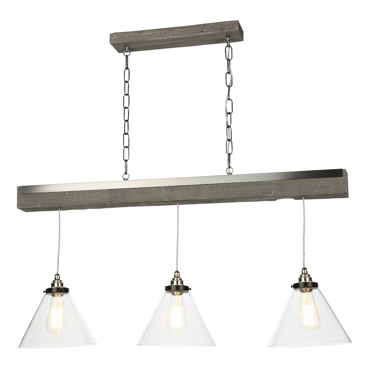 David Hunt Aspen 3 Light Bar Pendant Silver Birch Effect – from Amos Lighting + Home