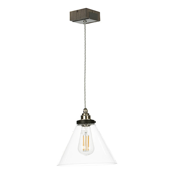 David Hunt Aspen Single Pendant Silver Birch Effect – from Amos Lighting + Home