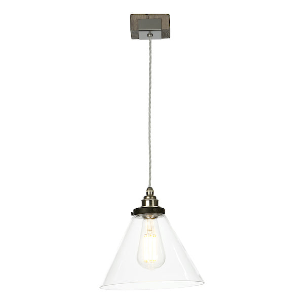 David Hunt Aspen Single Pendant Silver Birch Effect – from Amos Lighting + Home