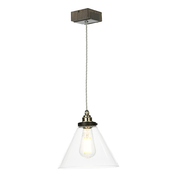 David Hunt Aspen Single Pendant Silver Birch Effect – from Amos Lighting + Home