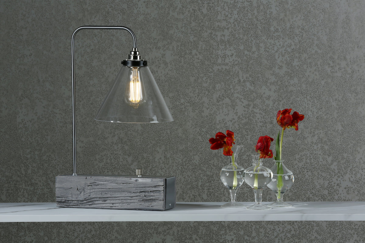 David Hunt Aspen Table Lamp Silver Birch Effect – from Amos Lighting + Home