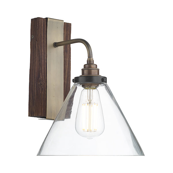 David Hunt Aspen Wall Light Wood Effect – from Amos Lighting + Home