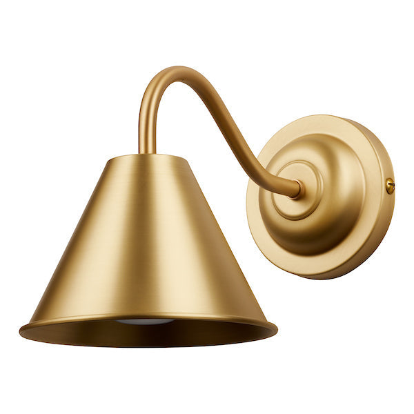 David Hunt Avon Bathroom Wall Light, Butter Brass IP44 – from Amos Lighting + Home