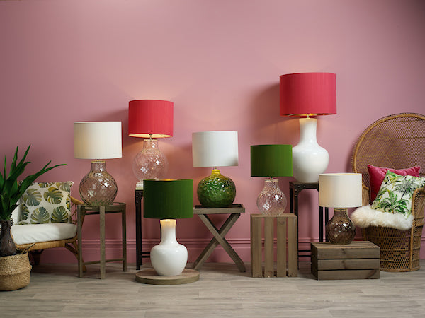 David Hunt Azores Clear Dimpled Table Lamp Base Large – from Amos Lighting + Home