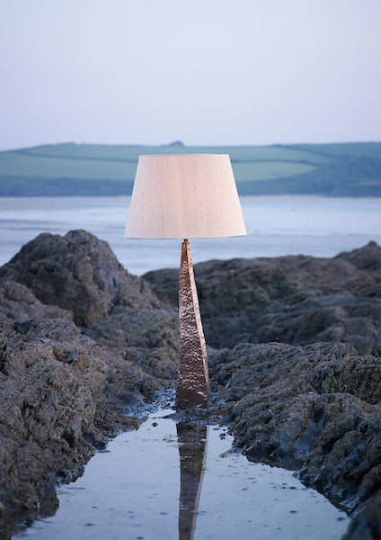 David Hunt Aztec Table Lamp Base Hammered Copper – from Amos Lighting + Home