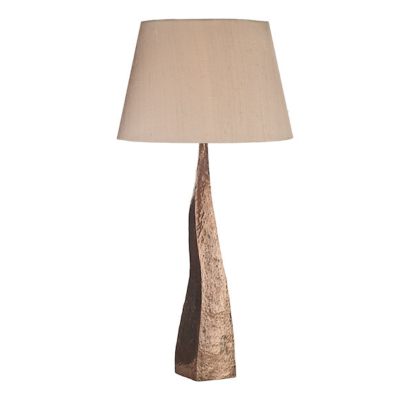 David Hunt Aztec Table Lamp Base Hammered Copper – from Amos Lighting + Home