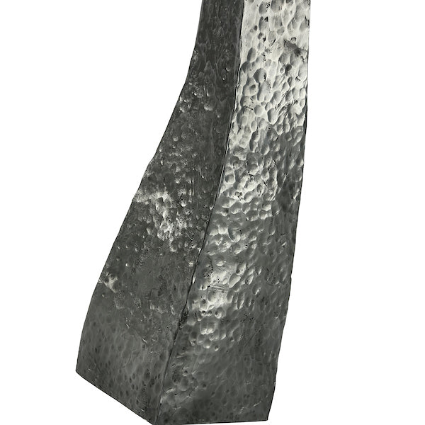 David Hunt Aztec Table Lamp Base Hammered Pewter – from Amos Lighting + Home