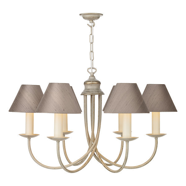 David Hunt Bermuda 6 Light Pendant Cotswold Cream – from Amos Lighting + Home