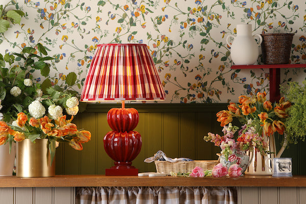 David Hunt Botany Lamp Strawberry Base – from Amos Lighting + Home
