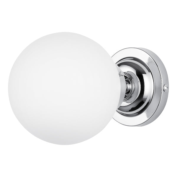 David Hunt Buckley Bathroom Wall Light, Polished Chrome IP44 – from Amos Lighting + Home