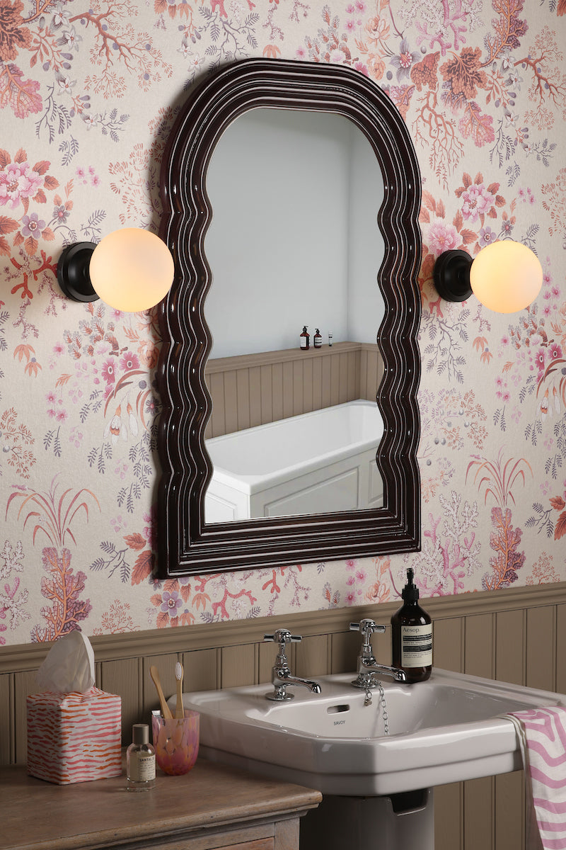 David Hunt Buckley Double Bathroom Wall Light Black – from Amos Lighting + Home