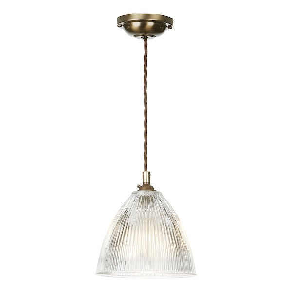 David Hunt Cambridge Pendant Antique Brass – from Amos Lighting + Home