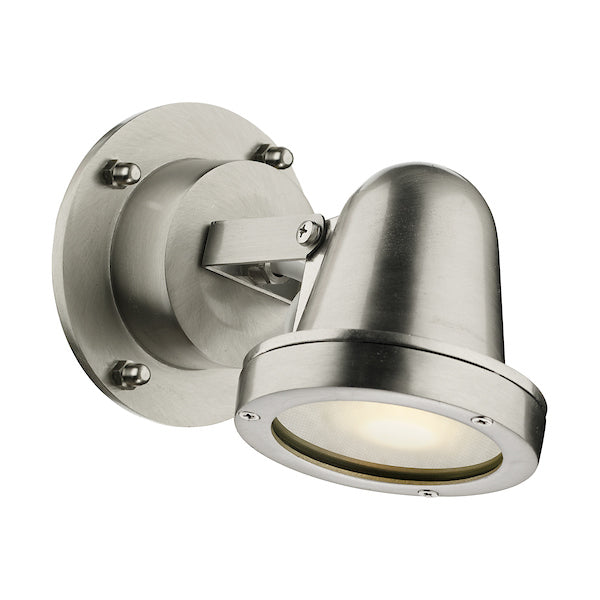 David Hunt Cove Outdoor Spotlight Nickel – from Amos Lighting + Home