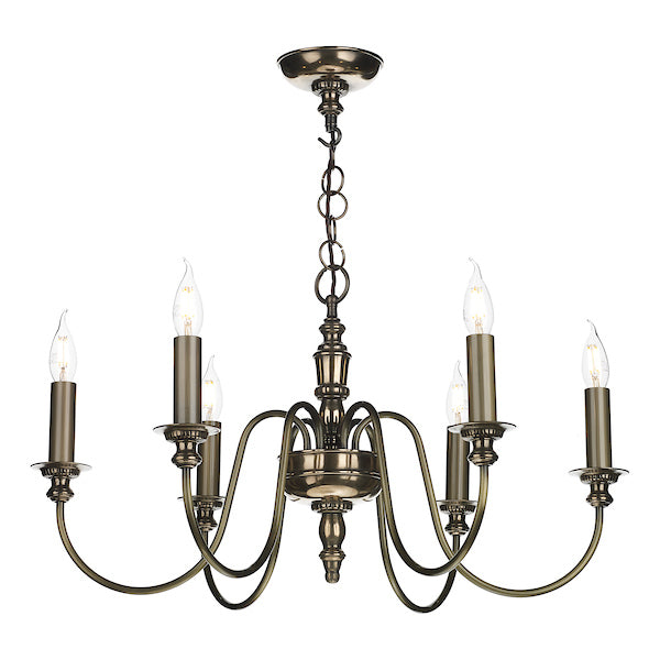 David Hunt Dickens 6 Light Bronze Pendant – from Amos Lighting + Home