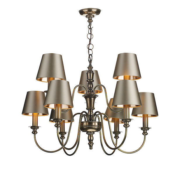 David Hunt Dickens 9 Light Pendant Bronze – from Amos Lighting + Home