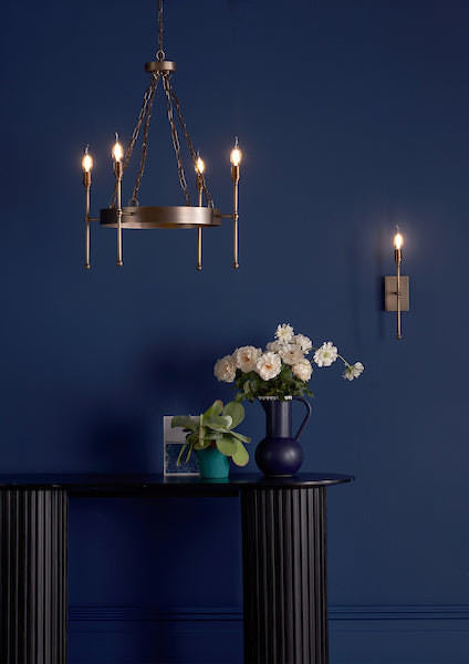 David Hunt Durrell 4lt Solid Antique Brass Pendant – from Amos Lighting + Home