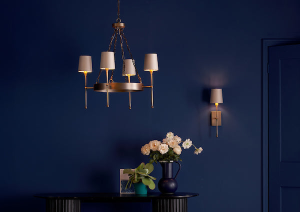 David Hunt Durrell 4lt Solid Antique Brass Pendant – from Amos Lighting + Home