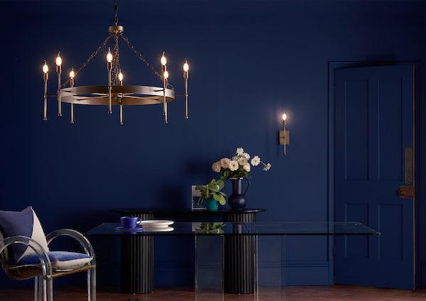 David Hunt Durrell 8lt Solid Antique Brass Pendant – from Amos Lighting + Home