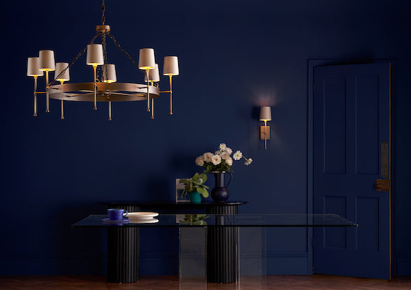 David Hunt Durrell 8lt Solid Antique Brass Pendant – from Amos Lighting + Home