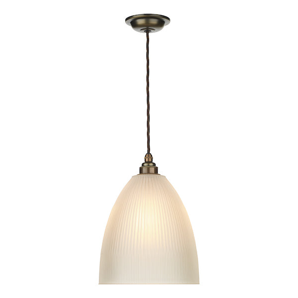 David Hunt Duxford Antique Brass Pendant – from Amos Lighting + Home