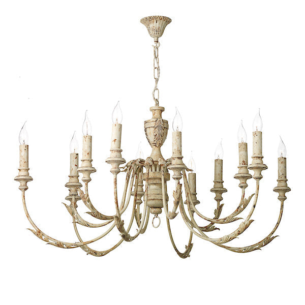 David Hunt Emile Rustic French 12 Light Pendant – from Amos Lighting + Home