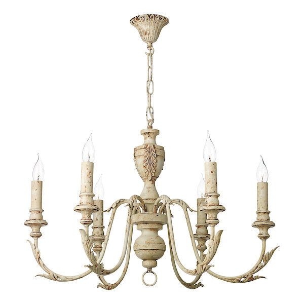 David Hunt Emile Rustic French 6 Light Pendant – from Amos Lighting + Home