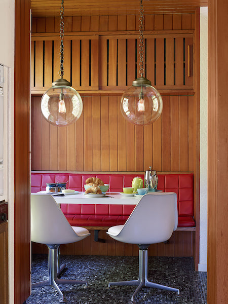 David Hunt Fairfax Large Pendant Antique Brass with Clear Glass – from Amos Lighting + Home