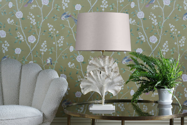 David Hunt Gingko Table Lamp Base Cream & Gold – from Amos Lighting + Home