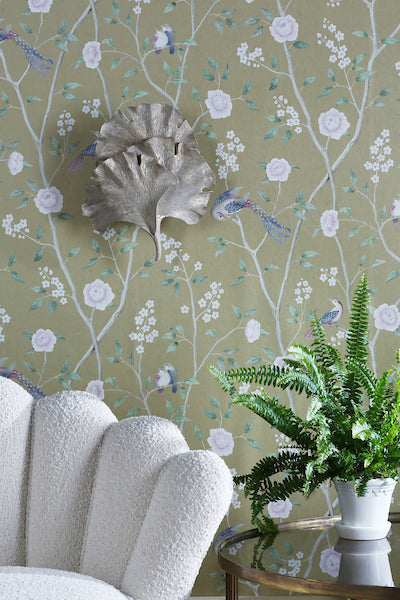 David Hunt Gingko Wall Light Cream & Gold – from Amos Lighting + Home