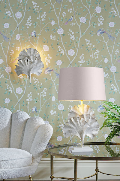 David Hunt Gingko Wall Light Cream & Gold – from Amos Lighting + Home