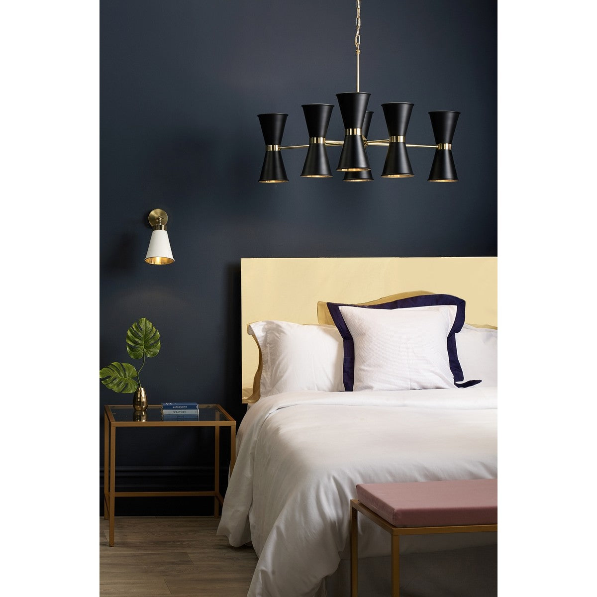 David Hunt Hyde Chrome and Powder Grey Wall Light – from Amos Lighting + Home