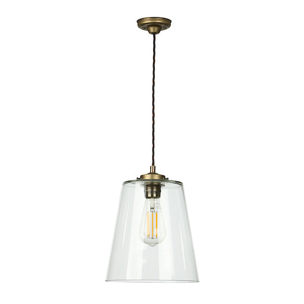 David Hunt Ibsley Single Pendant Aged Brass – from Amos Lighting + Home