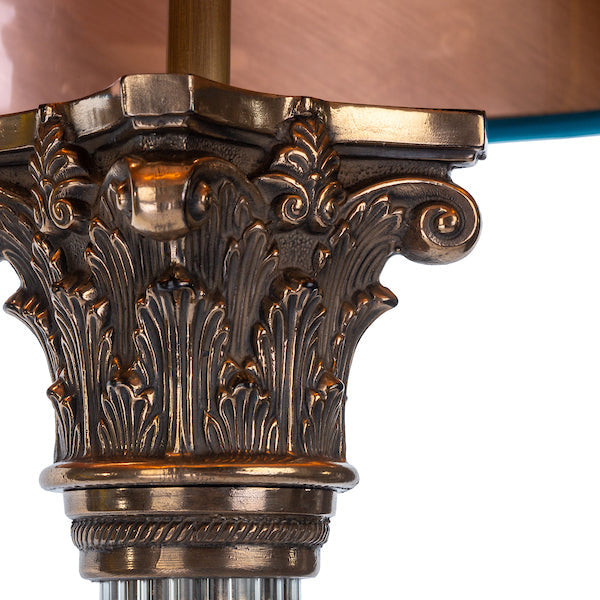 David Hunt Imperial Floor Lamp Base Bronze & Glass – from Amos Lighting + Home