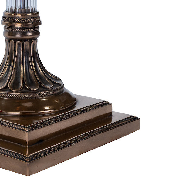 David Hunt Imperial Floor Lamp Base Bronze & Glass – from Amos Lighting + Home