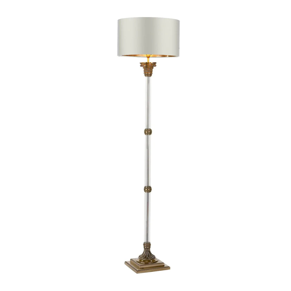 David Hunt Imperial Floor Lamp Base Bronze & Glass – from Amos Lighting + Home