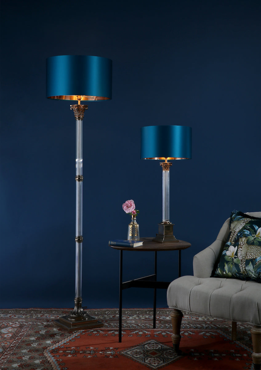 David Hunt Imperial Floor Lamp Base Pewter – from Amos Lighting + Home