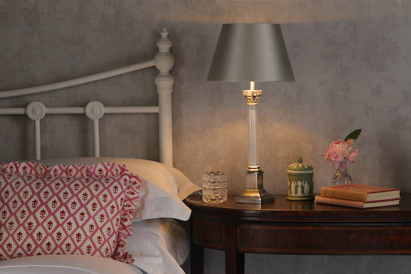 David Hunt Imperial Table Lamp Small Base Pewter – from Amos Lighting + Home