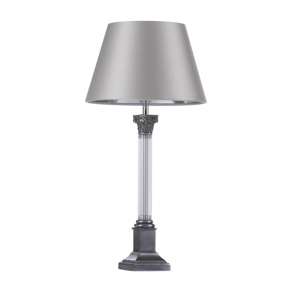 David Hunt Imperial Table Lamp Small Base Pewter – from Amos Lighting + Home