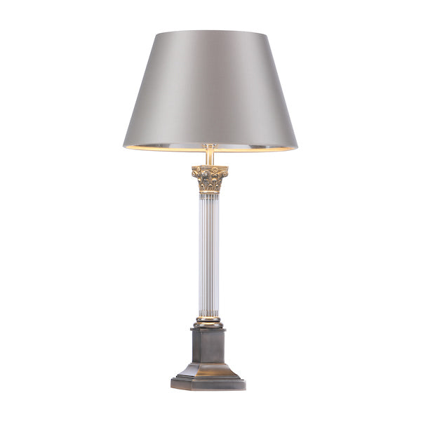 David Hunt Imperial Table Lamp Small Base Pewter – from Amos Lighting + Home