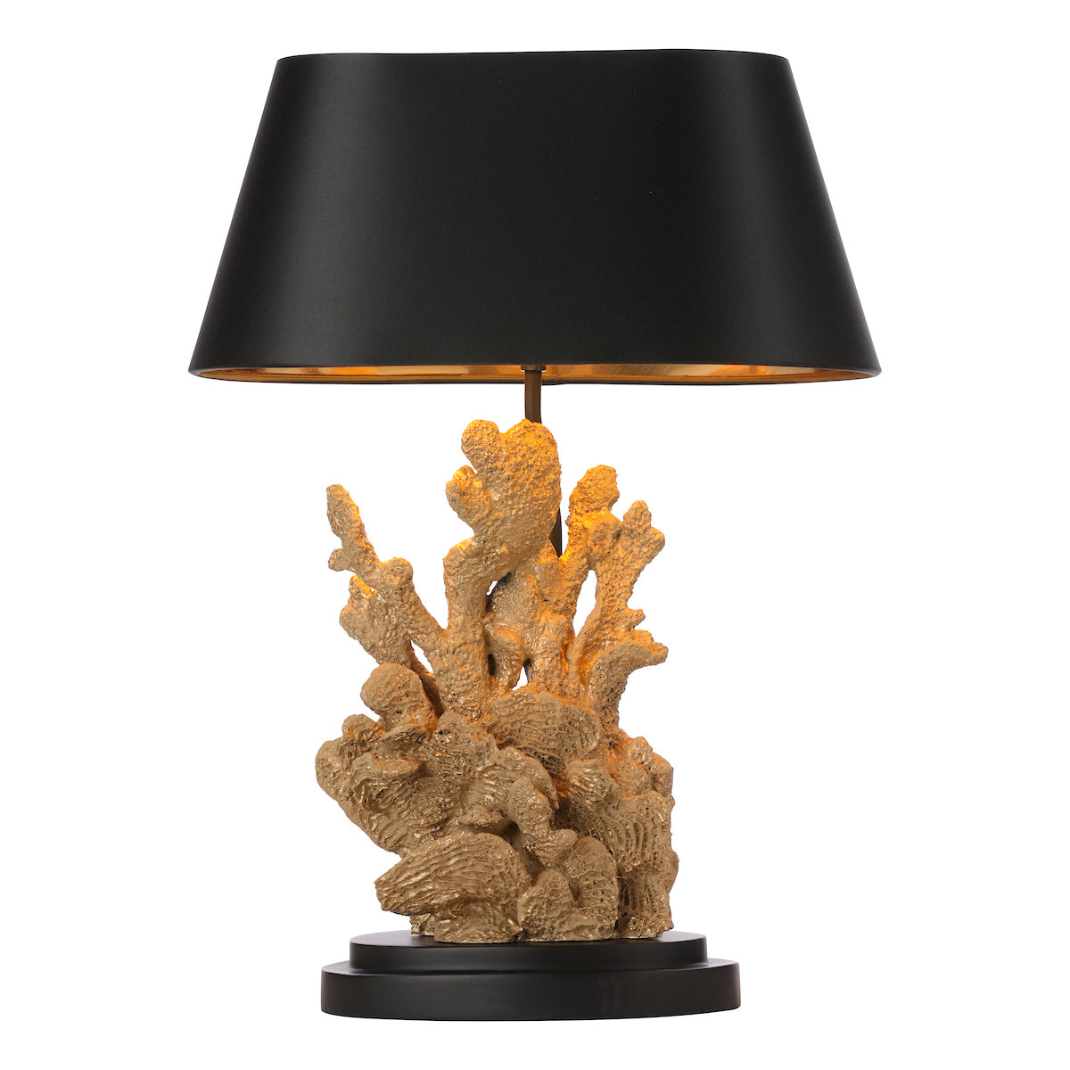 David Hunt Korallion Table Lamp Black / Gold Base – from Amos Lighting + Home