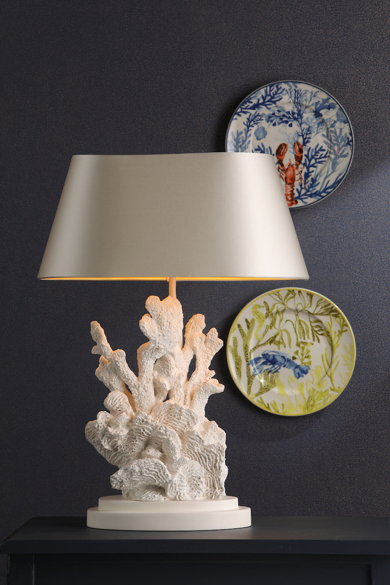 David Hunt Korallion Table Lamp White Base – from Amos Lighting + Home