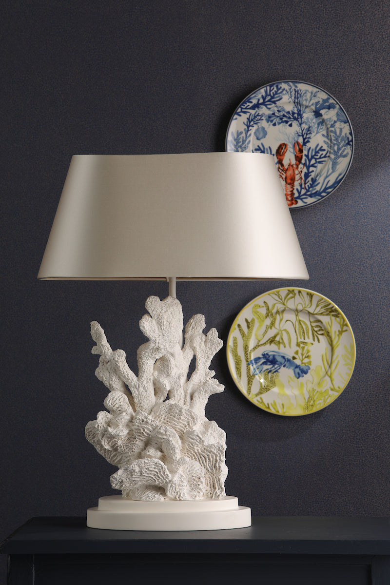 David Hunt Korallion Table Lamp White Base – from Amos Lighting + Home