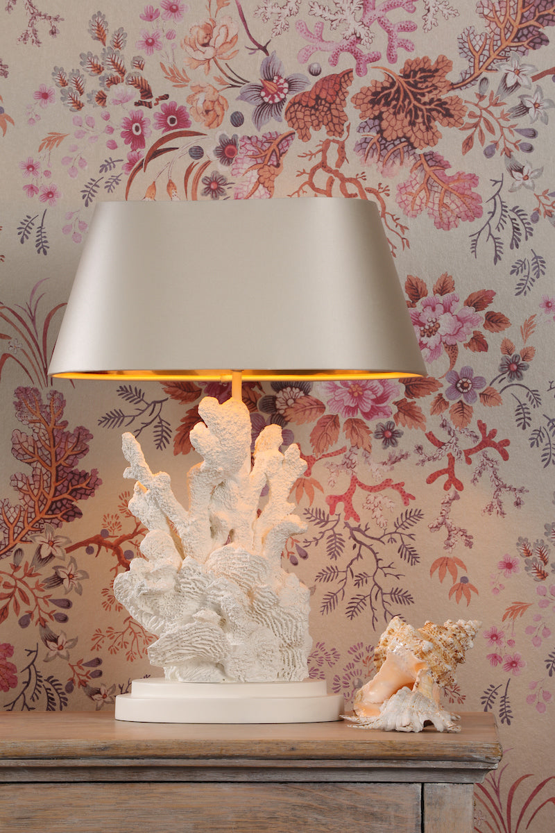 David Hunt Korallion Table Lamp White Base – from Amos Lighting + Home