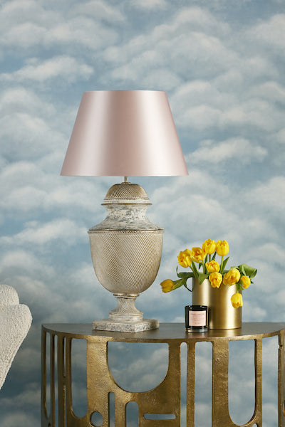 David Hunt Lattice Table Lamp Cream Gold Base – from Amos Lighting + Home