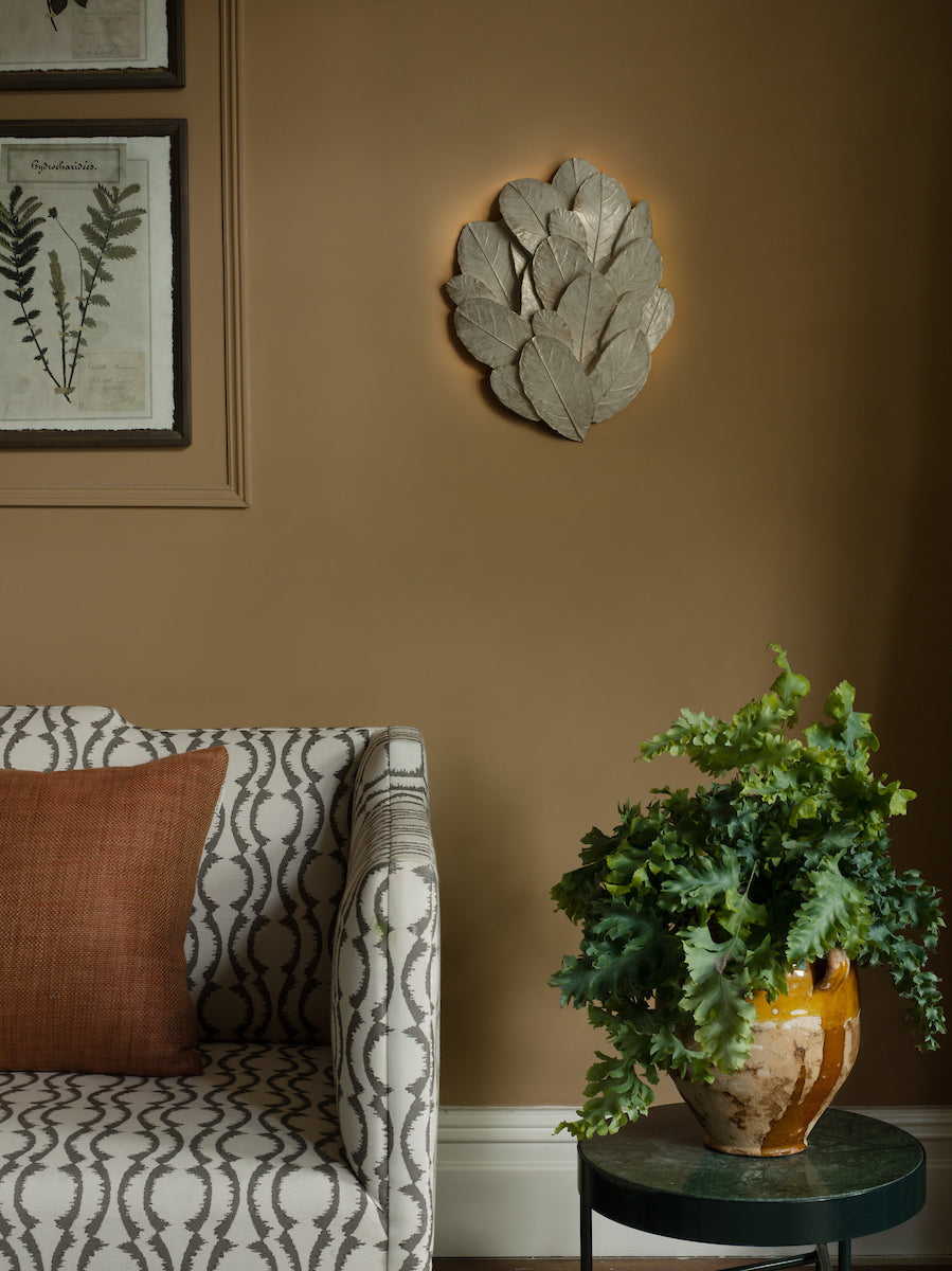 David Hunt Laurel Wall Light in Cream and Gold – from Amos Lighting + Home