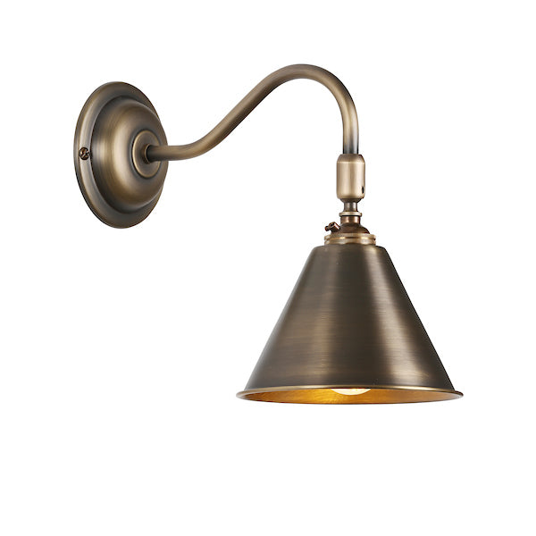 David Hunt London Adjustable Wall Light Antique Brass – from Amos Lighting + Home