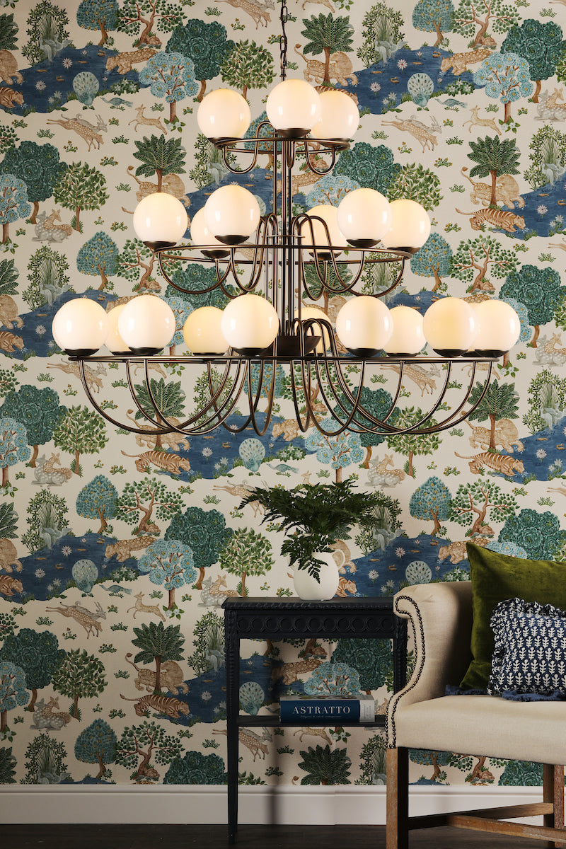 David Hunt Nebula 9 Light Pendant Antique Brass – from Amos Lighting + Home