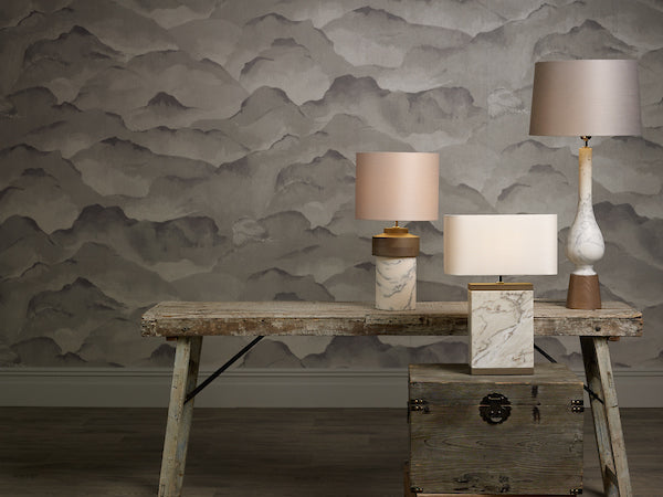 David Hunt Nomad Marble Table Lamp Base – from Amos Lighting + Home