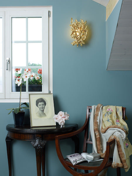 David Hunt Oak Gold Wall Light – from Amos Lighting + Home